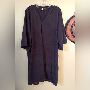 Charcoal handmade oversized sleep shirt large